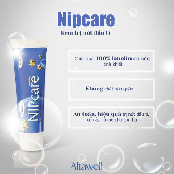 Kem bôi đầu ti Nipcare an toàn cho cả mẹ bầu và mẹ cho con bú