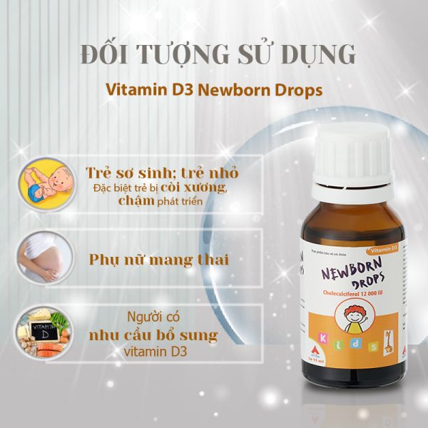 Newborn Drops bổ sung vitamin d3 cho trẻ sơ sinh và trẻ nhỏ