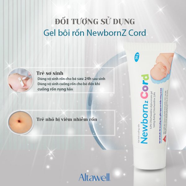 Gel bôi rốn Newbornz Cord sát khuẩn cuống rốn cho trẻ sơ sinh