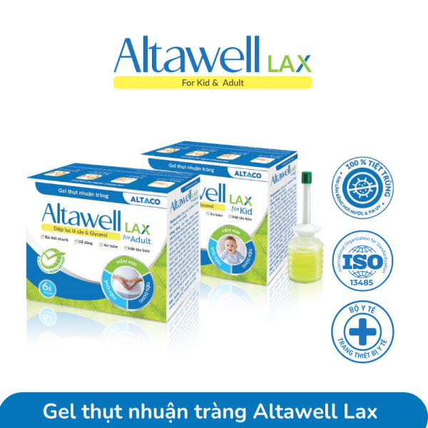 Gel thụt nhuận tràng Altawell Lax For Kid & Adult