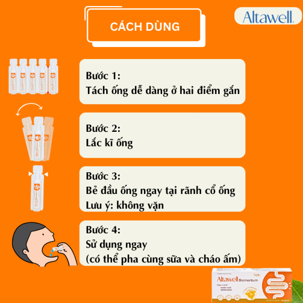 Cách sử dụng Altawell Biomentum