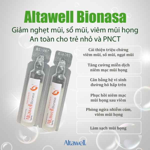 Xjt mũi họng vi sinh Altawell Bionasa