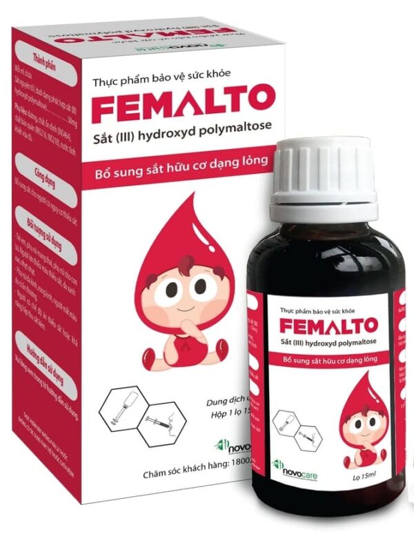 Femalto - Sắt hữu cơ hàm lượng cao nhỏ giọt