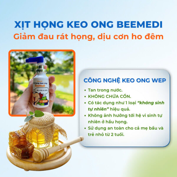 xịt họng keo ong Altawell Beemedi