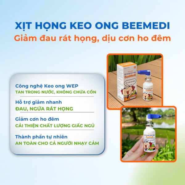 Công dụng xịt họng keo ong Altawell Beemedi