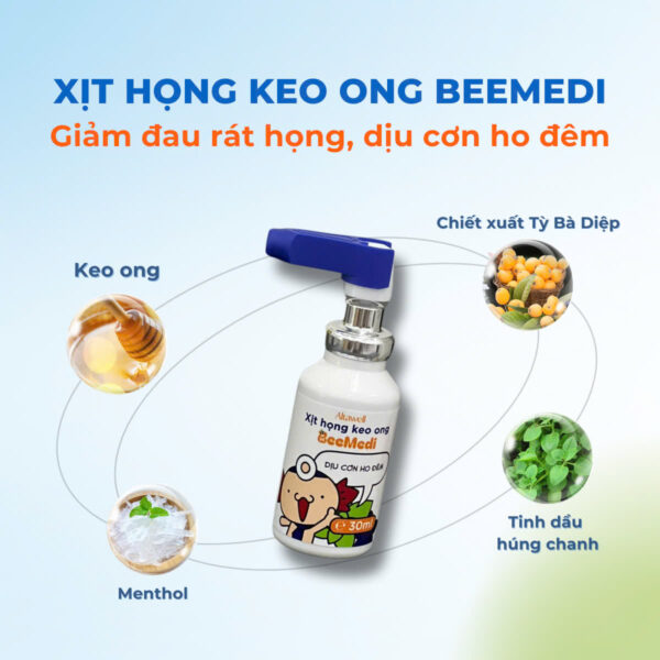 Thành phần xịt họng keo ong Altawell Beemedi