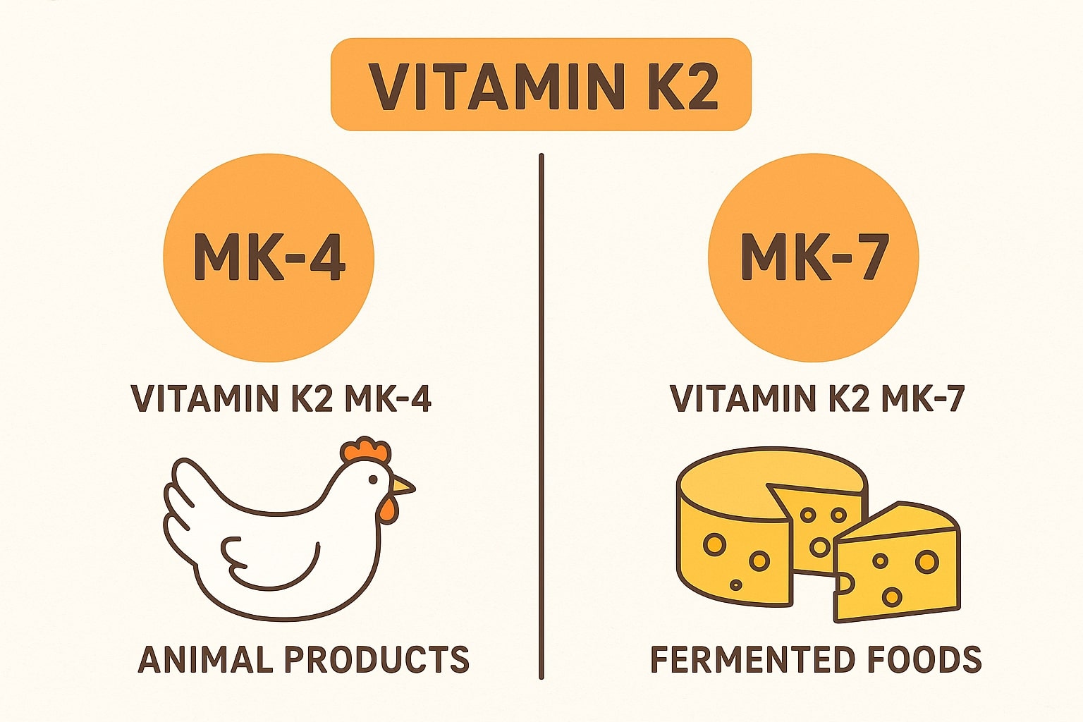 Phân biệt Vitamin K2 MK-4 và MK-7